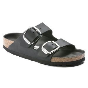 Birkenstock Arizona Big Buckle Black Leather Sandals Size 41